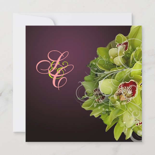 Convite Orquídea PixDezines + Farinha Ornamental (Frente)