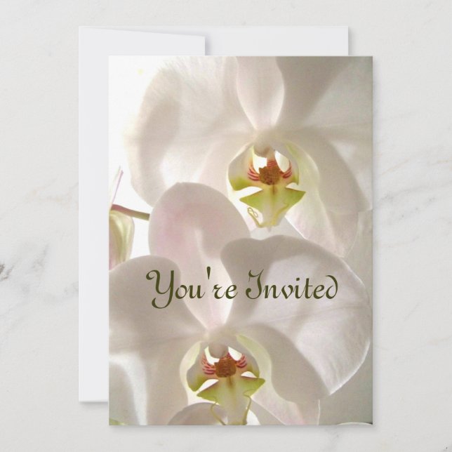 Convite Orquídeas Brancas_ (Frente)