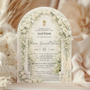 Convite Orquídeas Brancas Chic e Lírios Calla Floral Batis