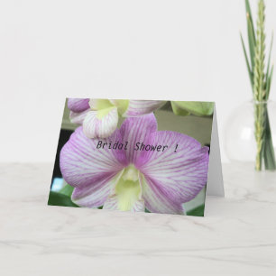 Convite Orquídeas chás de panela Roxas e Brancas