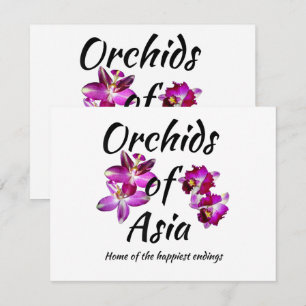 Convite Orquídeas da Ásia