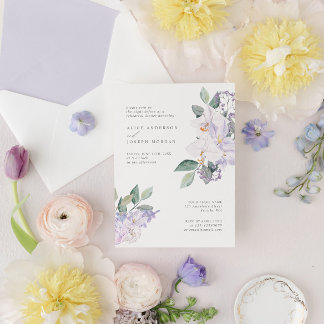 Convite Orquídeas Elegantes Modernas e Janto de ensaio Gre