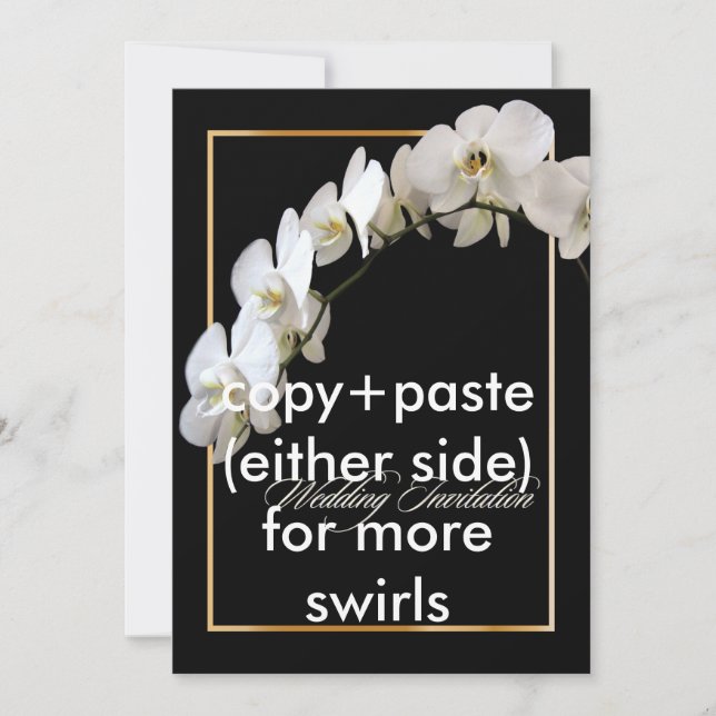 Convite Orquídeas PixDezines/falenopse (Frente)