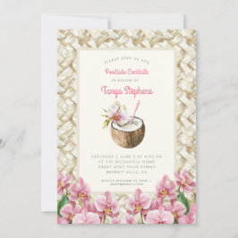 Convite Orquídeas Tropicais com Pina Colada | Piscina