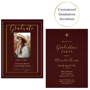 Convite Ortodoxo para Festas de formatura Elegante