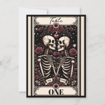 OS AMANTES Tarot Esqueleto Amor Rosas Número da Me