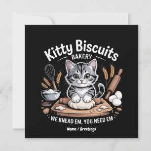 Convite Os Biscoitos gatinhos Sabemos Que Precisa De Um Ga