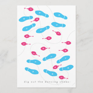 Convite Os calçados da dança salvar a data