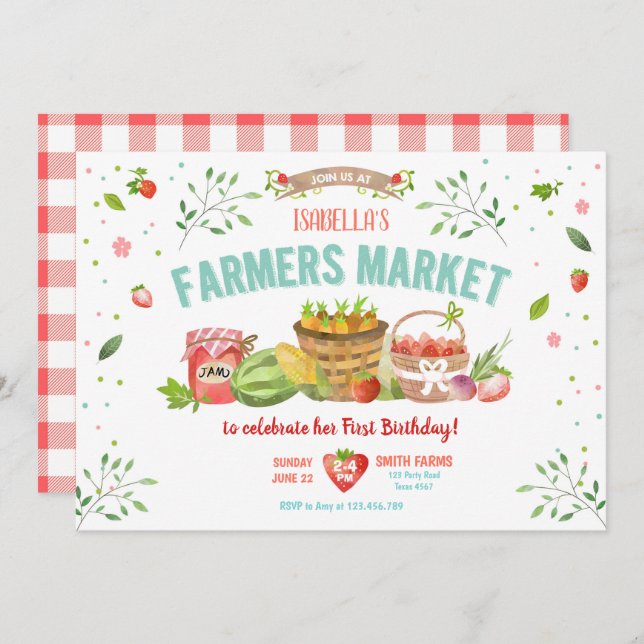 Convite Os fazendeiros introduzem no mercado o partido (Frente/Verso)