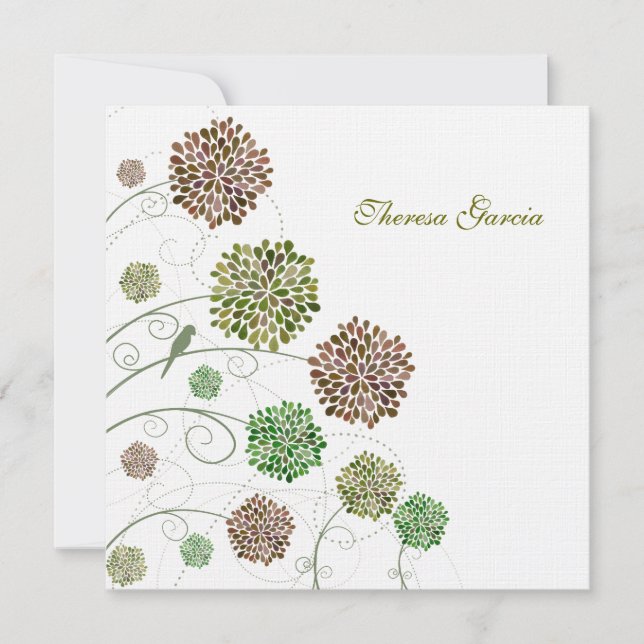 Convite Os frontões verdes do chá de panela personalizaram (Frente)