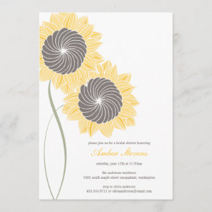 Convite Os girassóis regam/convites de festas