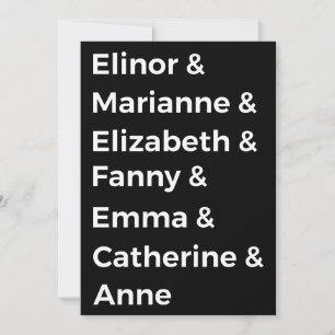 Convite Os Heroínas de Jane Austen I