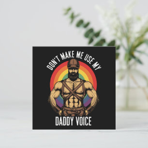 Convite Os Homens Não Me Fazem Usar Minha Voz De Papai Urs