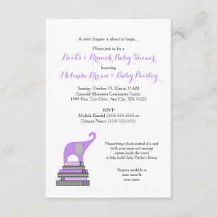 Convite Os livros da MENINA e o chá de fraldas da refeiç