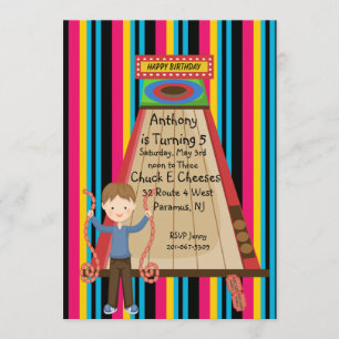 Convite Os Meninos Bonitos, Brilhantes e Lançados Arcade 