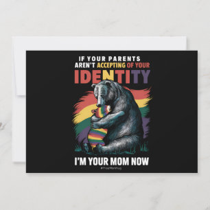 Convite Os Pais Aceitam-Me A Tua Mãe, Agora Venham Abraçar