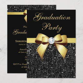 Convite Os Sequins do falso da festa de formatura curvam o