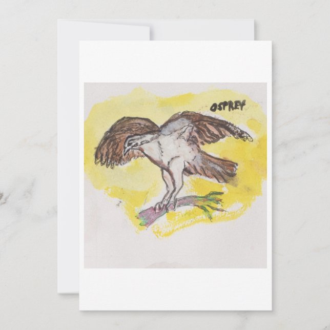 Convite Osprey Greeting Card (Frente)