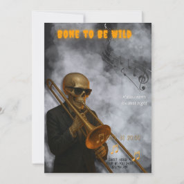 Convite Osso para Ser Selvagem - Trombone de Esqueleto | H