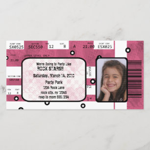 Convite ou cartões de agradecimentos do bilhete d