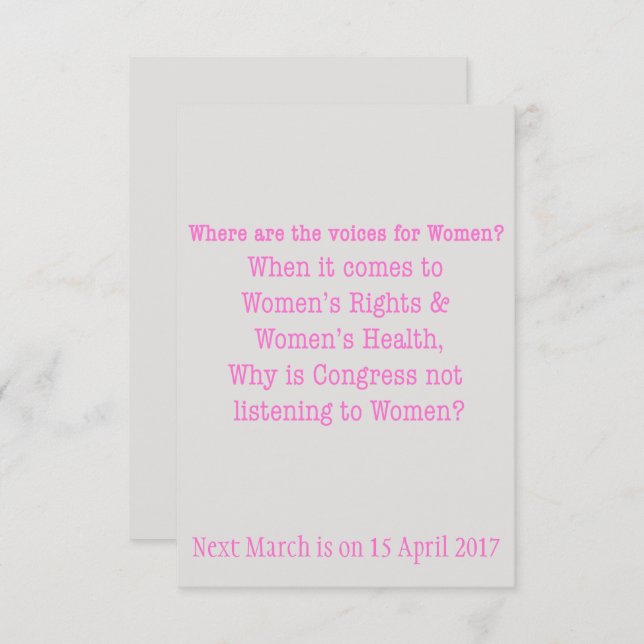 Convite Ouça mulheres (2017) (Frente/Verso)