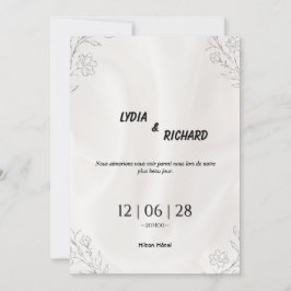 Convite Our Beautiful Day Wedding Invitation