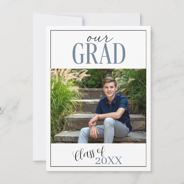 Convite Our Grad Graduation Party Invitation (Frente)
