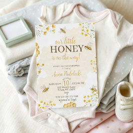 Convite Our Little Honey Baby Shower Invitation