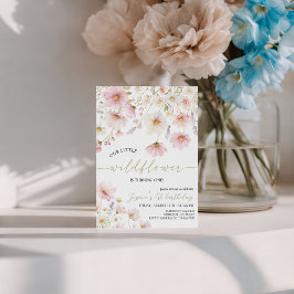 Convite Our Little Wildflower 1st Birthday Invite