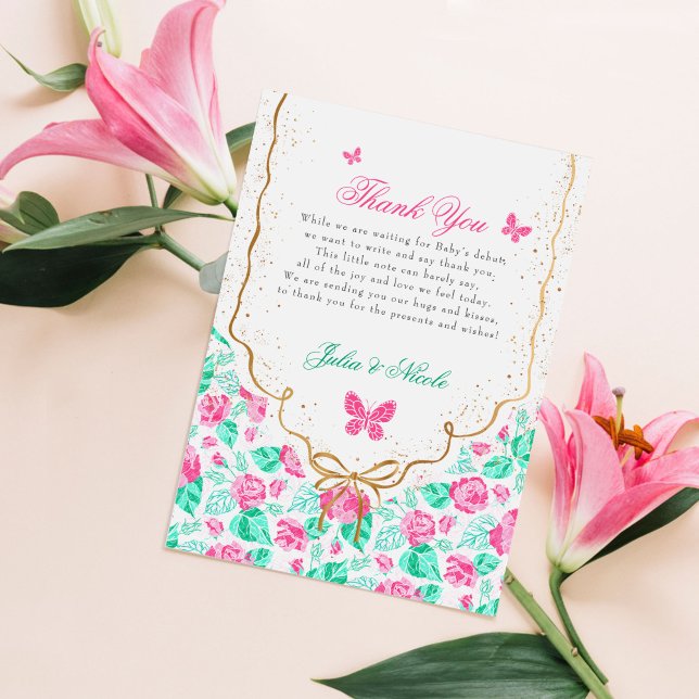 Convite Our Lovely One Baby Shower Invitation (Criador carregado)