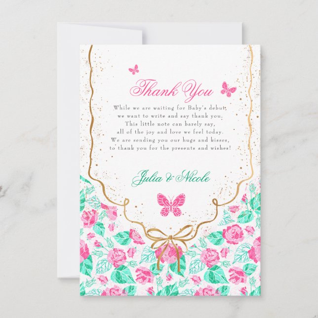 Convite Our Lovely One Baby Shower Invitation (Frente)