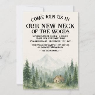 Convite Our New Neck Of The Woods | Housewarming Party