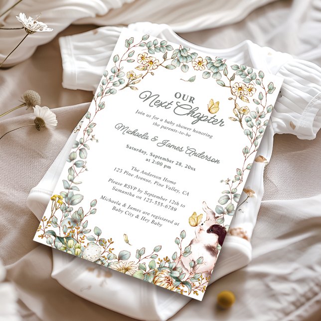 Convite Our Next Chapter Fairytale Storybook Baby Shower (Criador carregado)