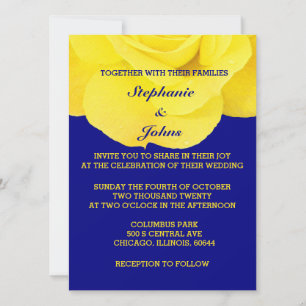 Convite Ouro Amarelo Rosa Dourado Marinho Azul Floral Colo