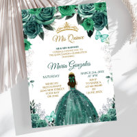 Ouro & Caçador Esmeralda Verde Mis Quince