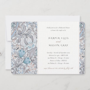 Convite Ouro do Janto de ensaio Lily Elegant Morris