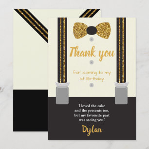 Convite Ouro do Sr. Onederful e laço preto