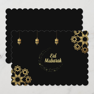 Convite Ouro Eid Mubarak