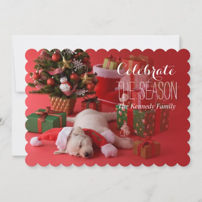 Convite Ouro - Fuppy e Natal (Frente)