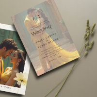 Ouro Hour Grace Overlay Foto & Casamento Monograma