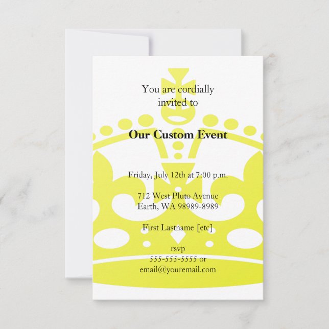 Convite Ouro Jubileu Coroa (Frente)