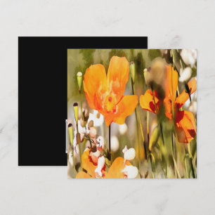 Convite Ouro Laranja California - Papoila-acrílica