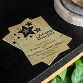 Convite ouro metálico