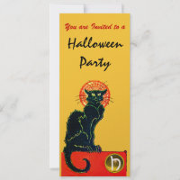 Ouro MONOGRAMA DO PARTIDO BLACK CAT HALLOWEEN
