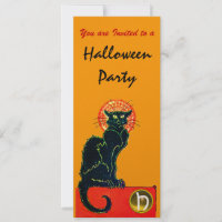 Ouro MONOGRAMA DO PARTIDO BLACK CAT HALLOWEEN