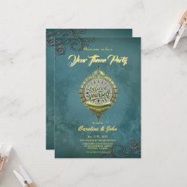 Convite Ouro Paths Acredite em si mesmo.