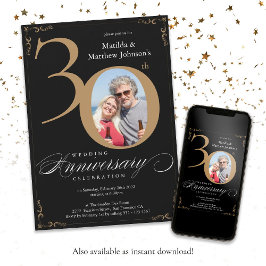 Convite Ouro Preto 30º Aniversário de Casamento Caligrafia
