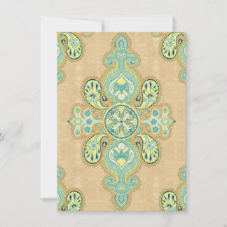 Convite Ouro Real Paisley