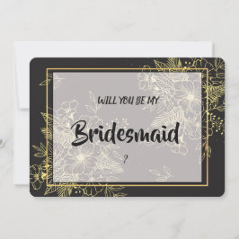 Convite Ouro Rosa Bridesmaid