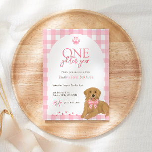 Convite Ouro rosa - Um Ouro de aniversário